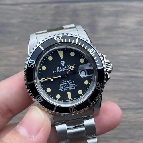 Replica RolexXCartier Watch 2824 Movement 5A Quality 904L Steel Sapphire Glass 39mm Vintage Submariner Watch