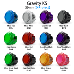 QANBA Gravity KS Mechanical Shafts Silent Pushbutton 30mm 24mm Snap-In Button