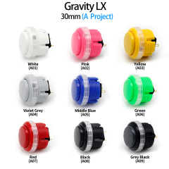 QANBA Gravity LX Metallic color 30mm Mechanical shaft Arcade buttons