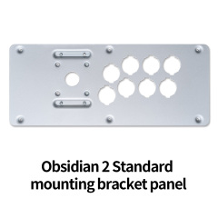 Qanba Q7 Obsidian 2 Transparent Plexi Cover Panel Acrylic and bracket steel plates