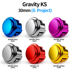 QANBA Gravity LX Metallic color 30mm Mechanical shaft Arcade buttons