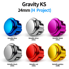 QANBA Gravity LX Metallic color 30mm Mechanical shaft Arcade buttons