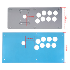 Qanba Q7 Obsidian 2 Transparent Plexi Cover Panel Acrylic and bracket steel plates