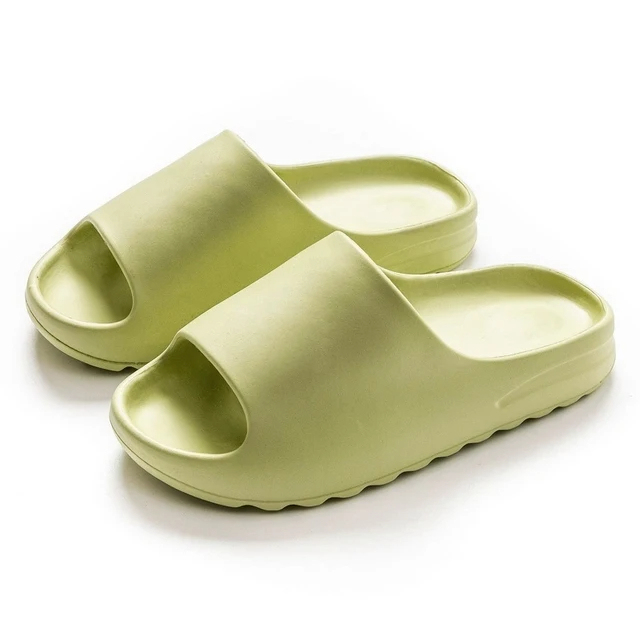 Summer Slippers Men's Slippers Women's Slippers Indoor Eva High Soft Sole Sandals Open Toe Trendy Slippers Light Color Beach Shoes Slippers