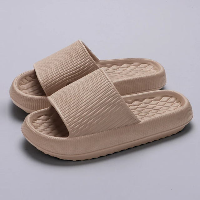 Women's Thick Platform Cloud Slippers Summer Beach EVA Soft Sole Pillow Slides Flip Flops Woman Non Slip Bathroom Home Slippers