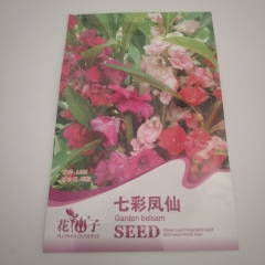 7 color garden balsam seeds 20 seeds/bags
