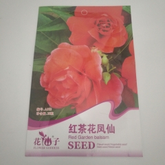 Red garden Balsam seeds 50 seeds/bags