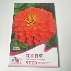 Red Zinnia seeds 50 seeds/bags