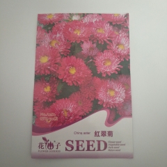 Red china aster seeds 50 seeds/bags