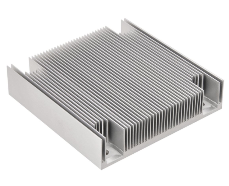 Perfil de radiador extrudado de alumínio suporta personalização de abertura de matriz de grande seção do radiador
