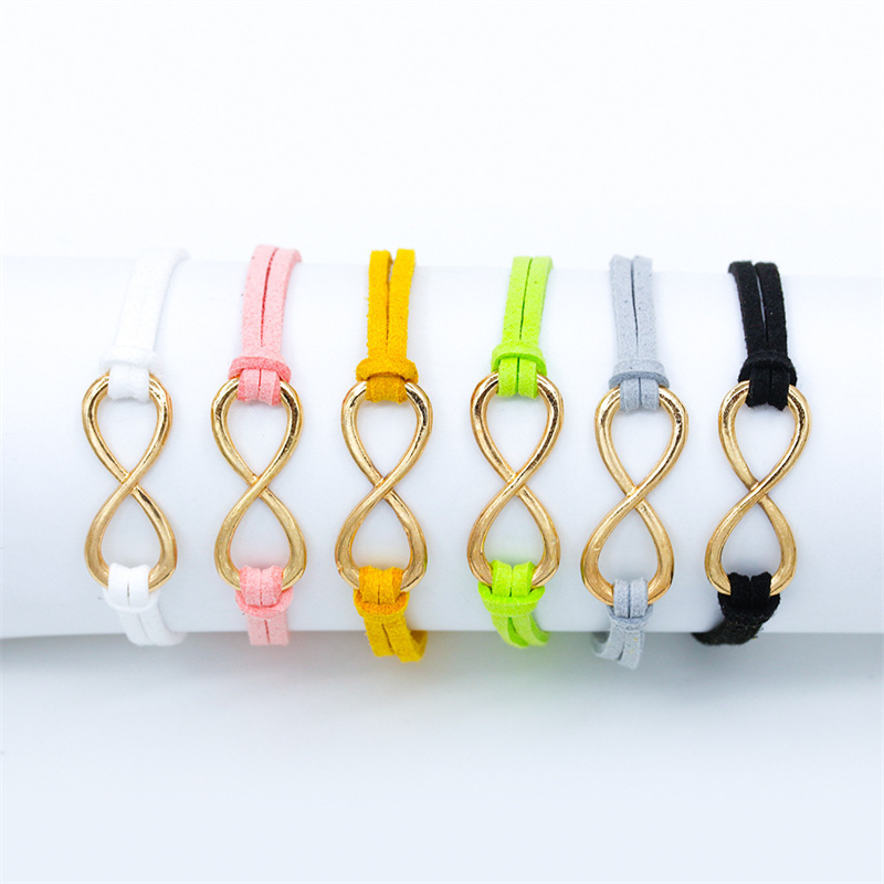 Wholesale Jewelry Fashion Digital Eight Hemp Rope Alloy Bracelet
