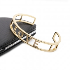 Copper Zircon Mother's Day Gift LOVE Adjustable Bracelet Distributor