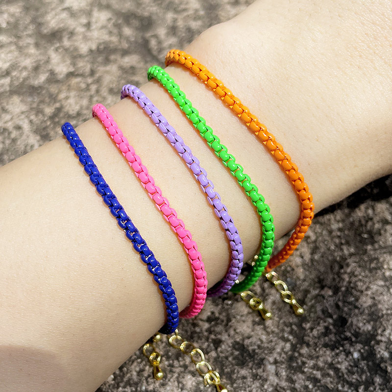 Creative Fashion Bohemian Colorful Dripping Oil Bracelet Personalized Jewelry Manufacturer