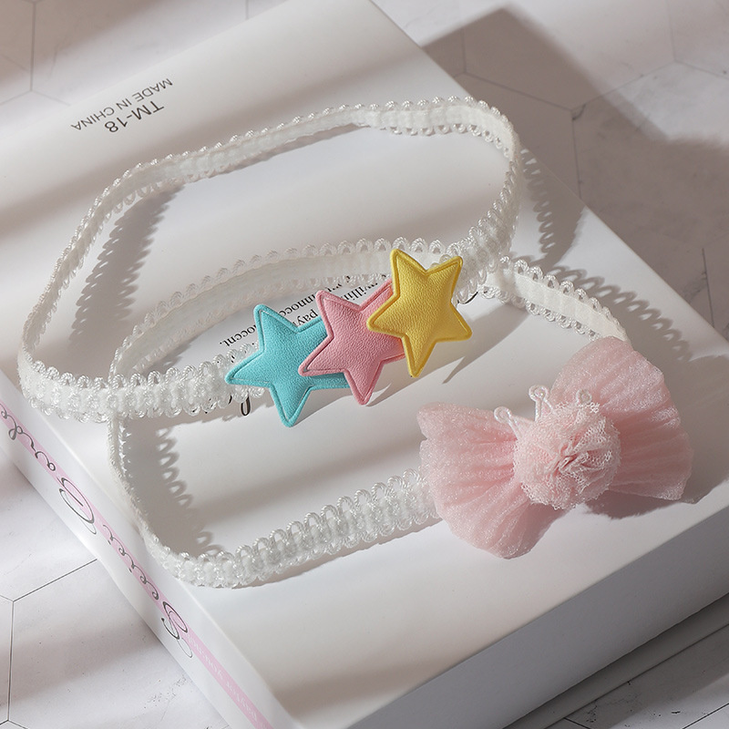 Children's Hairband Cute Five-pointed Star Baby Lace Headband Manufacturer