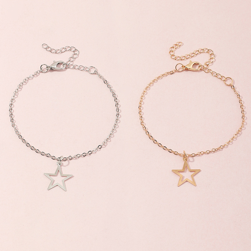 Children's Bracelet Korean Cute Hollow Five-pointed Star Pendant Distributor