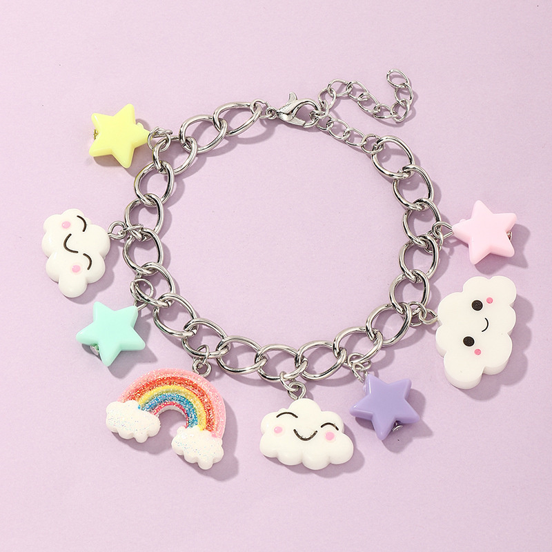 Children's Bracelet Rainbow Cloud Five-pointed Star Cute Pendant Distributor