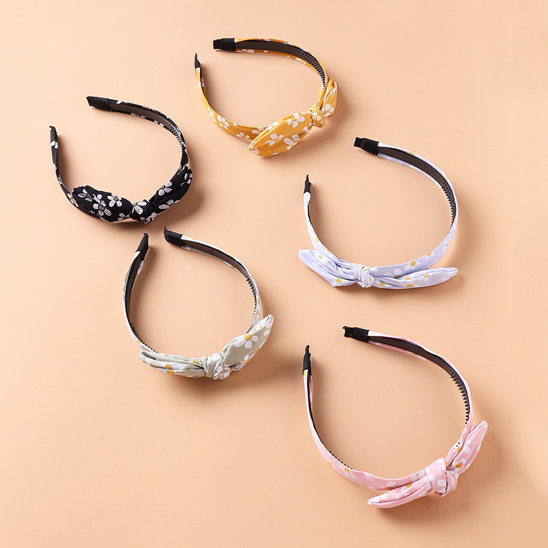 Korean Version Of The  Bow Headband Women's Cute Polka Dot Headband Manufacturer