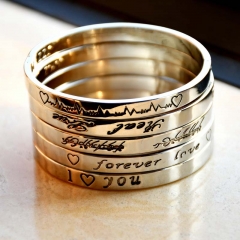 Wholesale Opening Bracelet Love Letters Couple Models Metal Bracelets