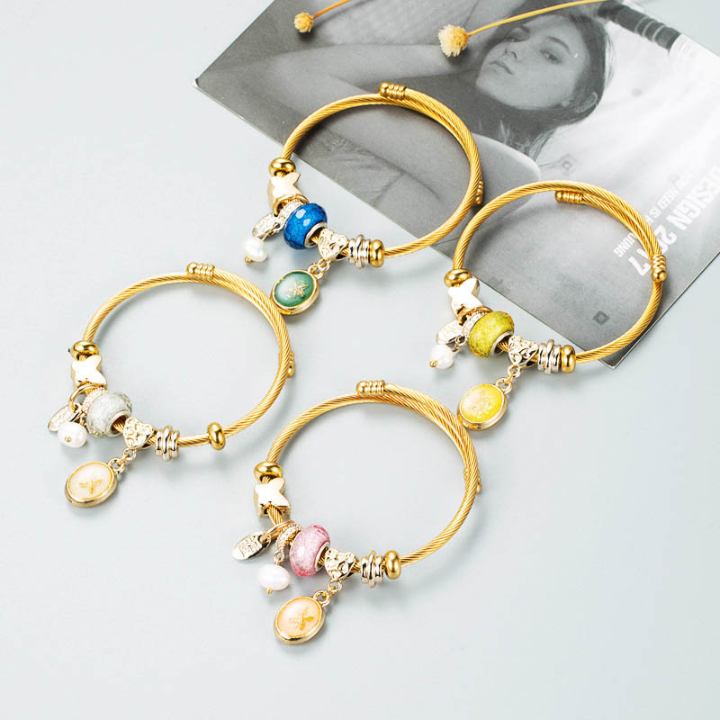 Beaded Shell Multi-element Adjustable Bracelet Accessories Gold Dora Bracelet Manufacturer