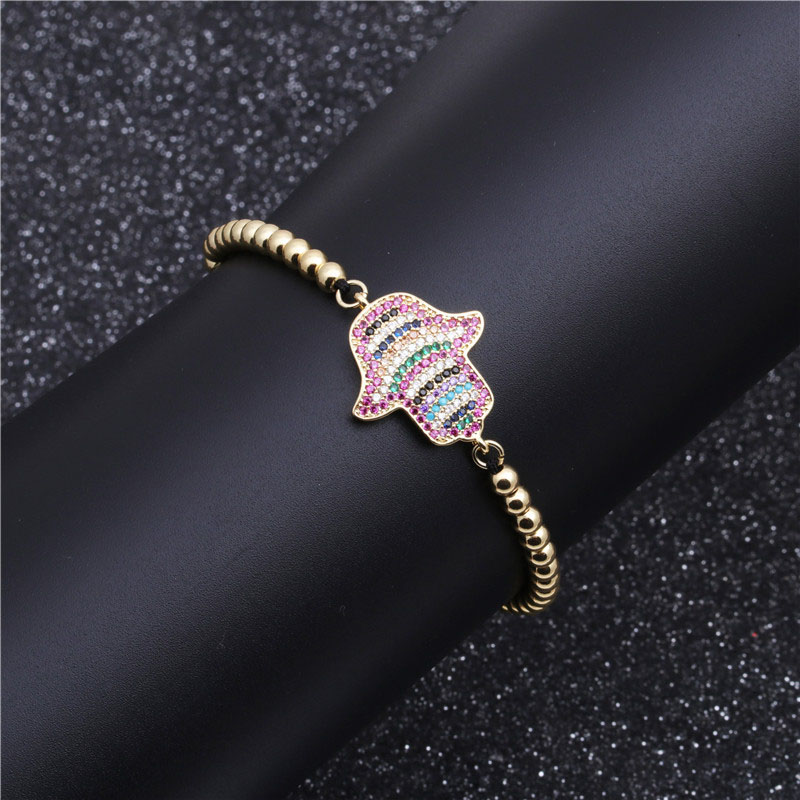 Wholesale Devil Eye Bracelet Copper Micro-inlaid Zircon Valentine Bracelet Adjustable