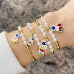 Fashion Color Dripping Spaceman Couple Bracelet Manufacturer