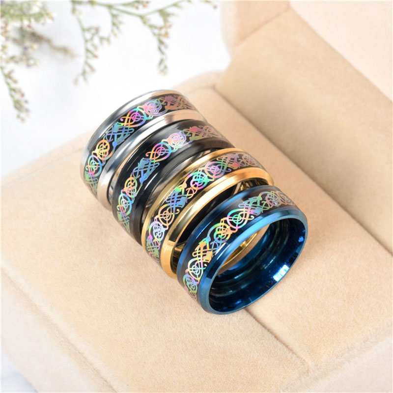 Wholesale Popular  Style Colorful Dragon Ring Fashion Jewelry Vendors