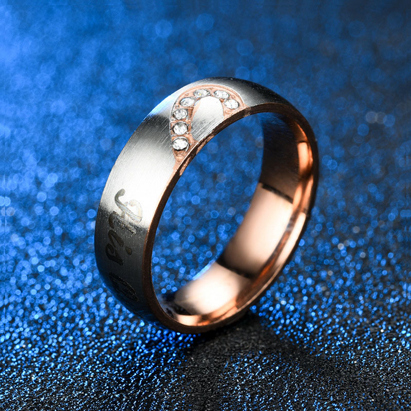 Wholesale Titanium Steel Couple Rings Are Fashionable And Popular Vendors