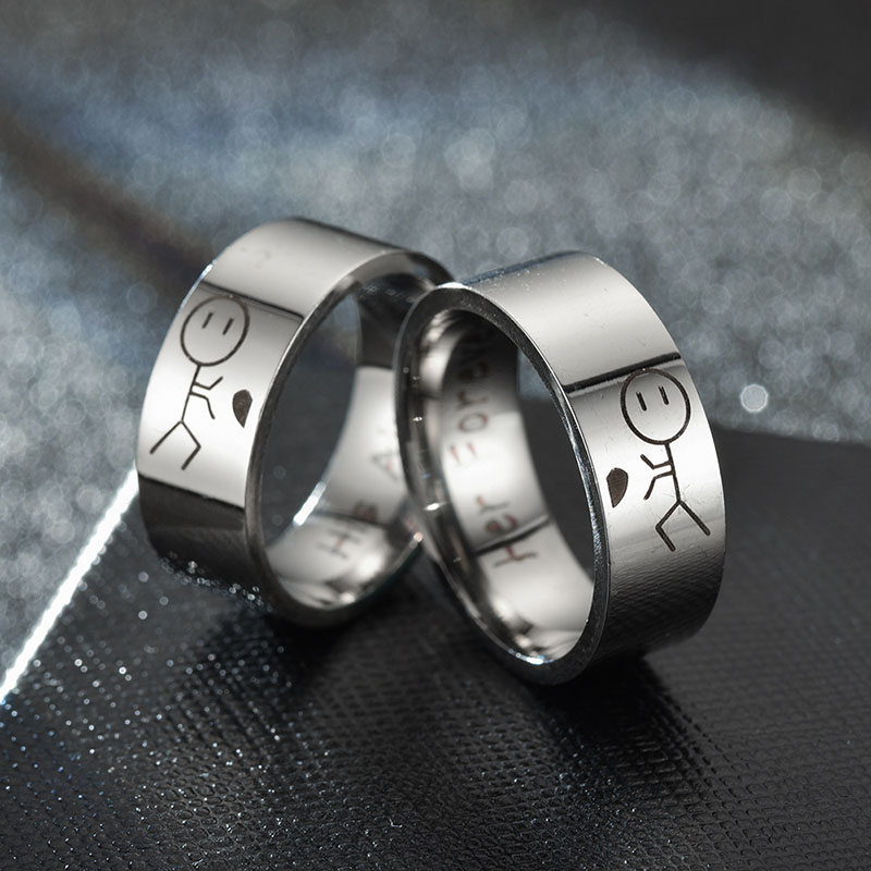 Wholesale Fashion Couple Ring Romantic Ring Vendors