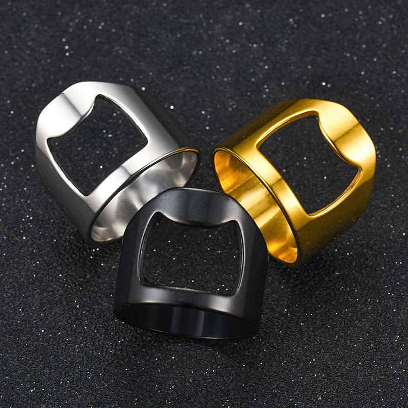Wholesale Simple  Jewelry Men's Titanium Steel Ring Personality Vendors