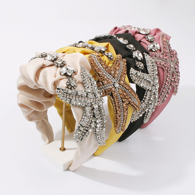 Exaggerated Personality Starfish Headband Fabric Retro Light Luxury Hair Accessories Palace Manufacturer