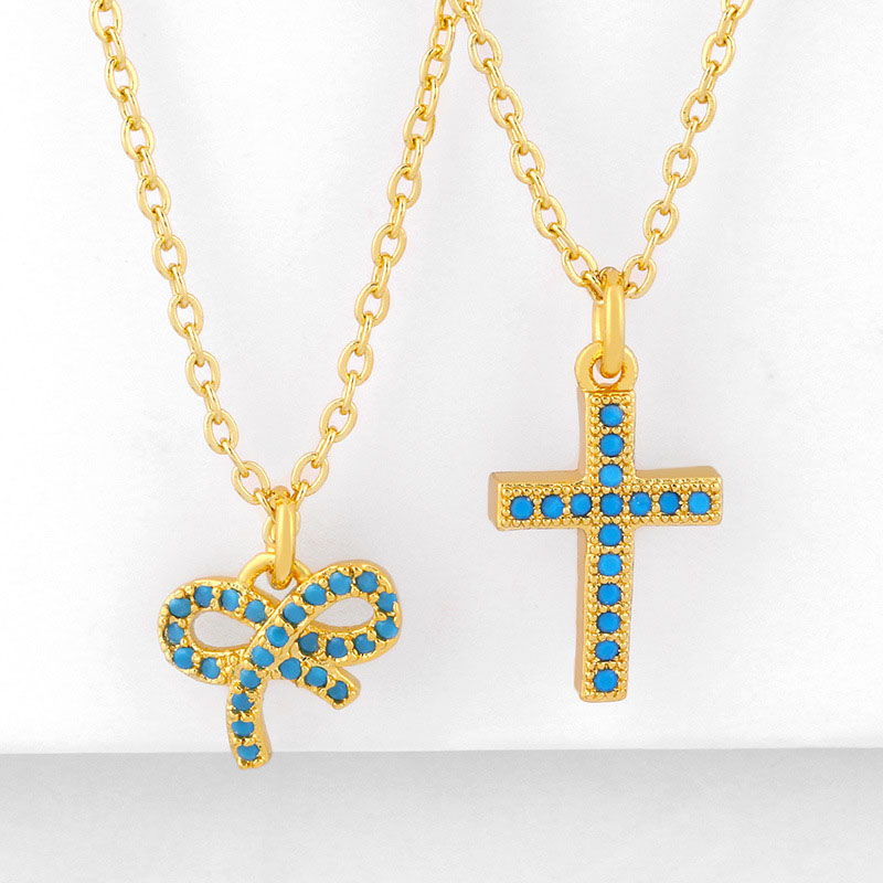 Wholesale Hip-hop With Diamond Cross Pendant Necklace