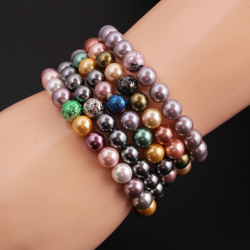 8mm Shell Pearl Bracelet Ladies Fashion Supplier