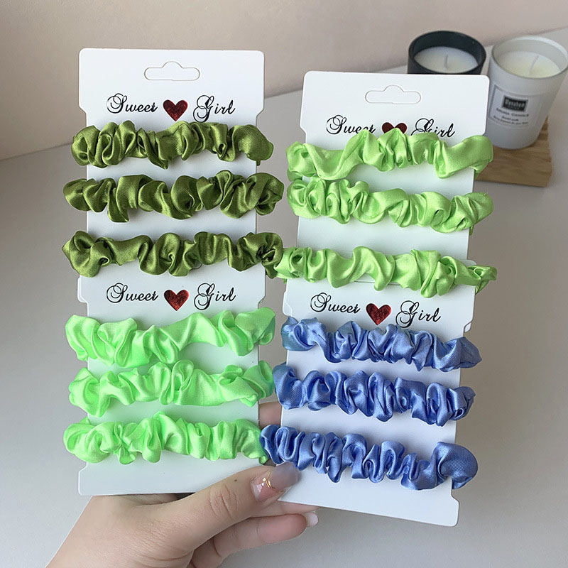 Fluorescent Color Hair Band Japan And South Korea  Spring And Summer Large Intestine Hair Band Manufacturer