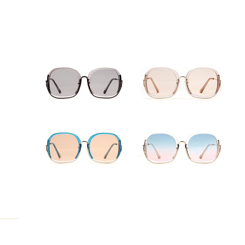 Wholesale Large Half-frame Sunglasses Colorful Fashion Ocean Lens Box Sunglasses Models Vendors