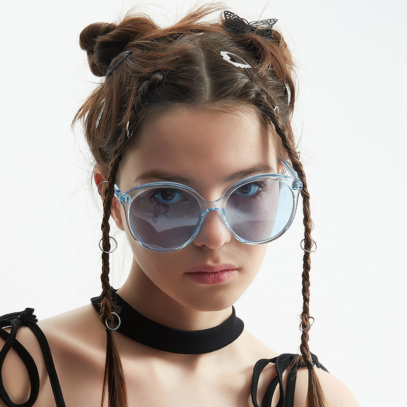 Literary Fashion Models Sunglasses Round Face Sunglasses Distributor