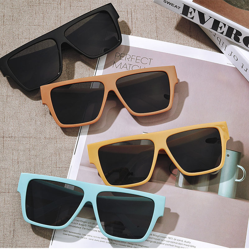 Square Large Frame Lovely Thin Personality Tortoiseshell Models Sunglasses Distributor