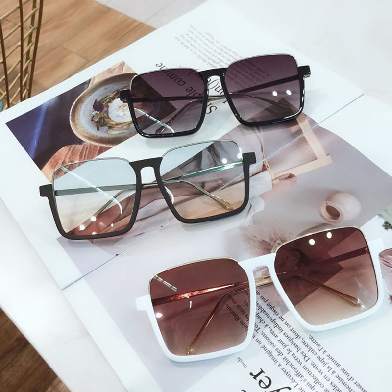Super Large Frame Square Tide Transparent Sunglasses Distributor