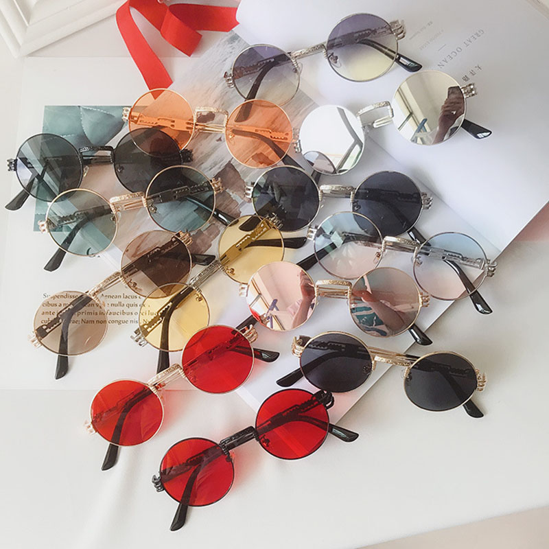 Retro Sunglasses Round Frame Anti-uv Myopic Glasses Distributor