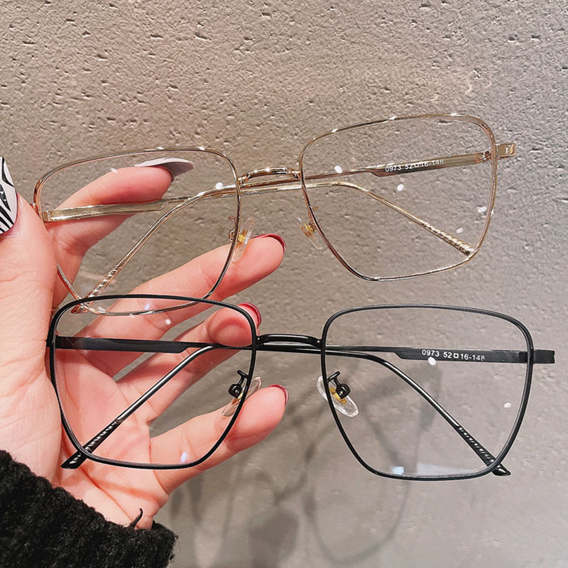 Wholesale Metal Box Flat Glasses With Prescription Myopic Frame Vendors