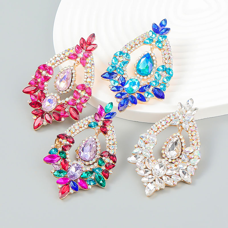 Wholesale Simple Teardrop-shaped Diamond Stud Earrings For Women Trendy Earrings