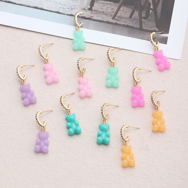 Cute Bear Earrings Multi-color Manufacturer