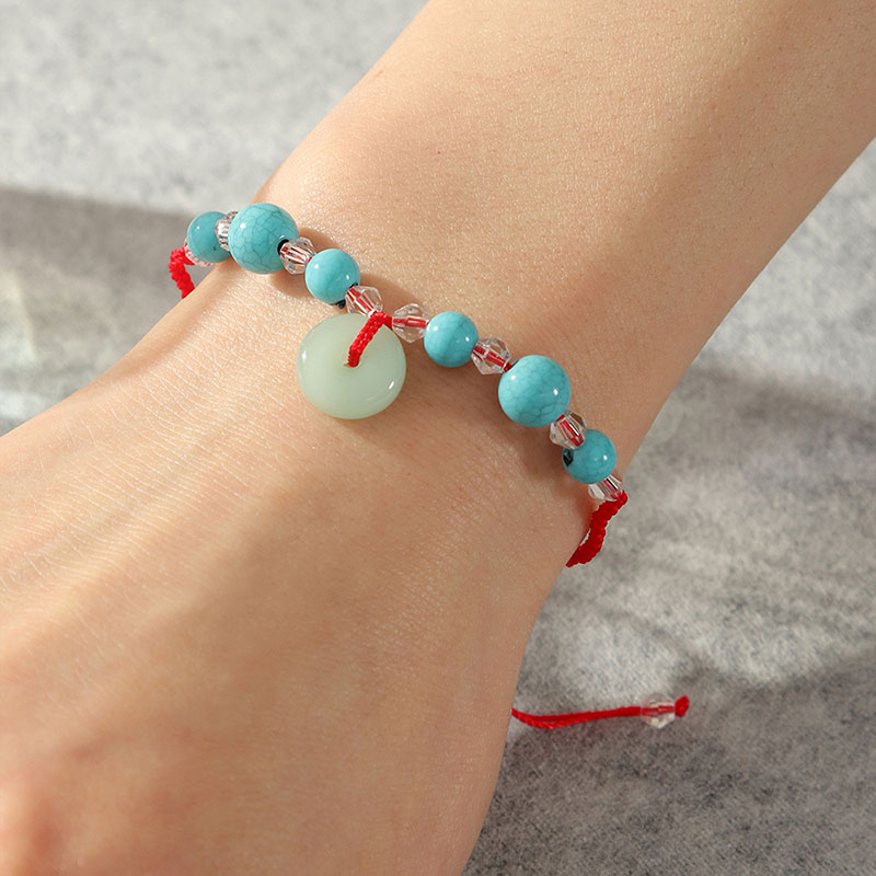 Fashion Niche Blue Turquoise Red Rope Bracelets Manufacturer