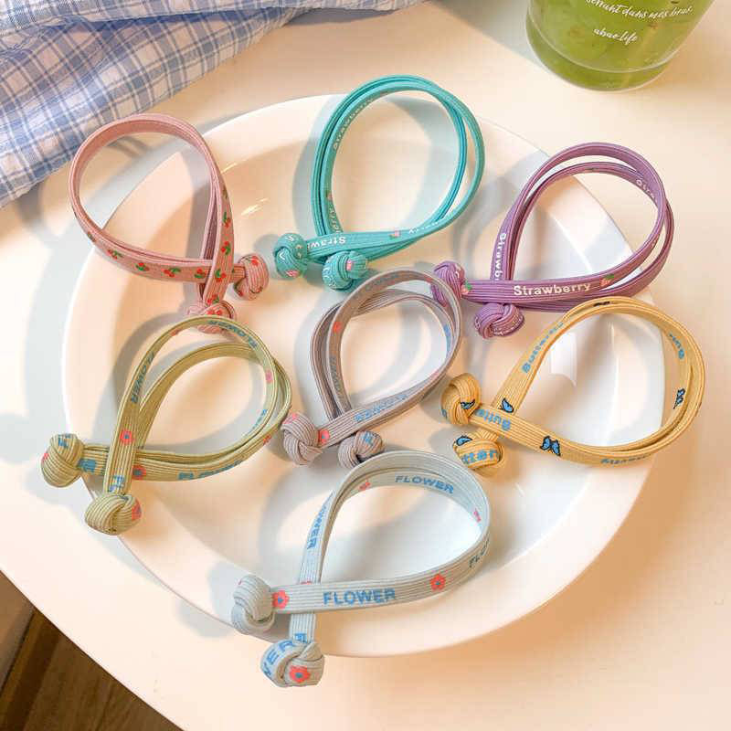 Chinese Knot Children's Hair Band Colorful High Elasticity Rubber Band Manufacturer