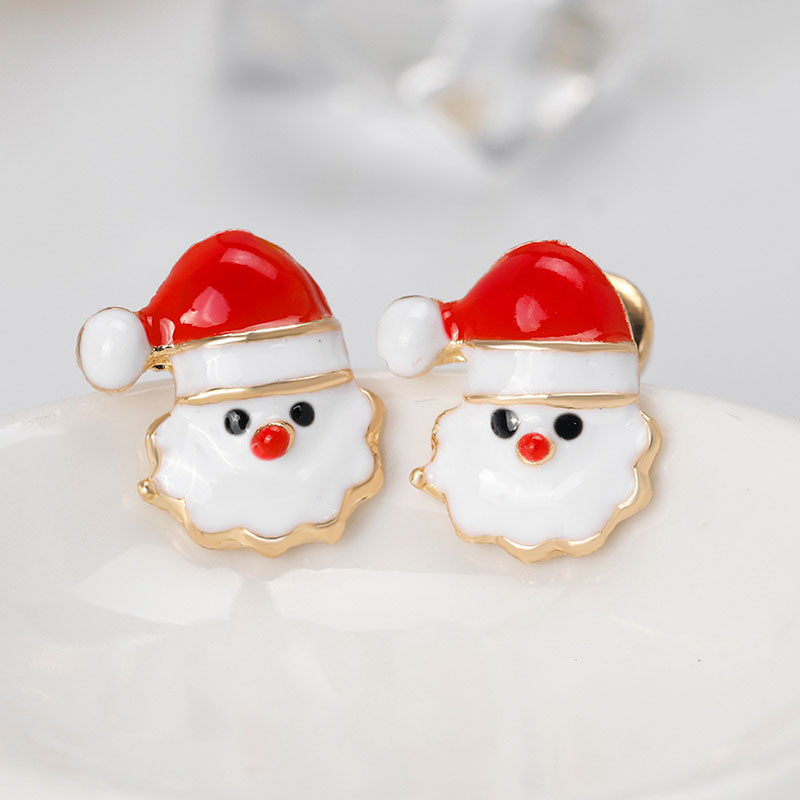 Fashion Personalized Cute Alloy Father Christmas Earrings Distributor