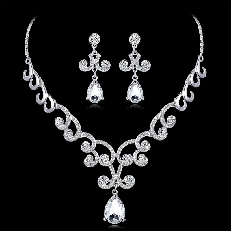 Bridal Accessories Fashionable And Versatile Rhinestone Glass Set Distributor