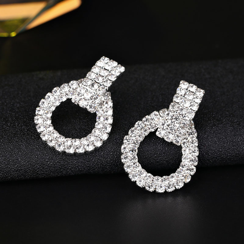 Bridal Jewellery High-end Atmospheric Diamond-set Ladies' Earrings Manufacturer