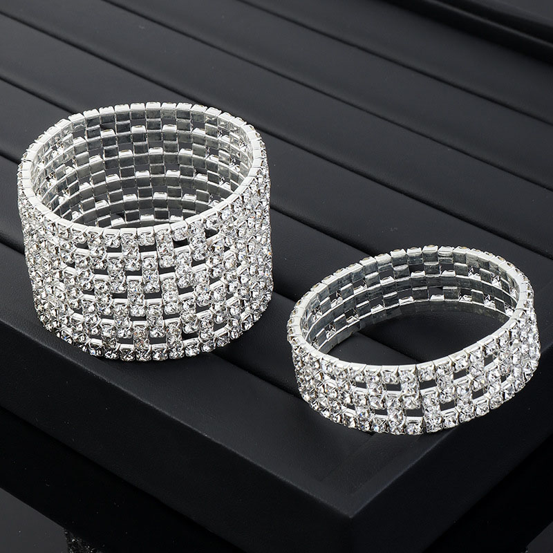 Temperament Full Diamond Bracelet Multi Row Claw Chain Bracelet Bride Supplier