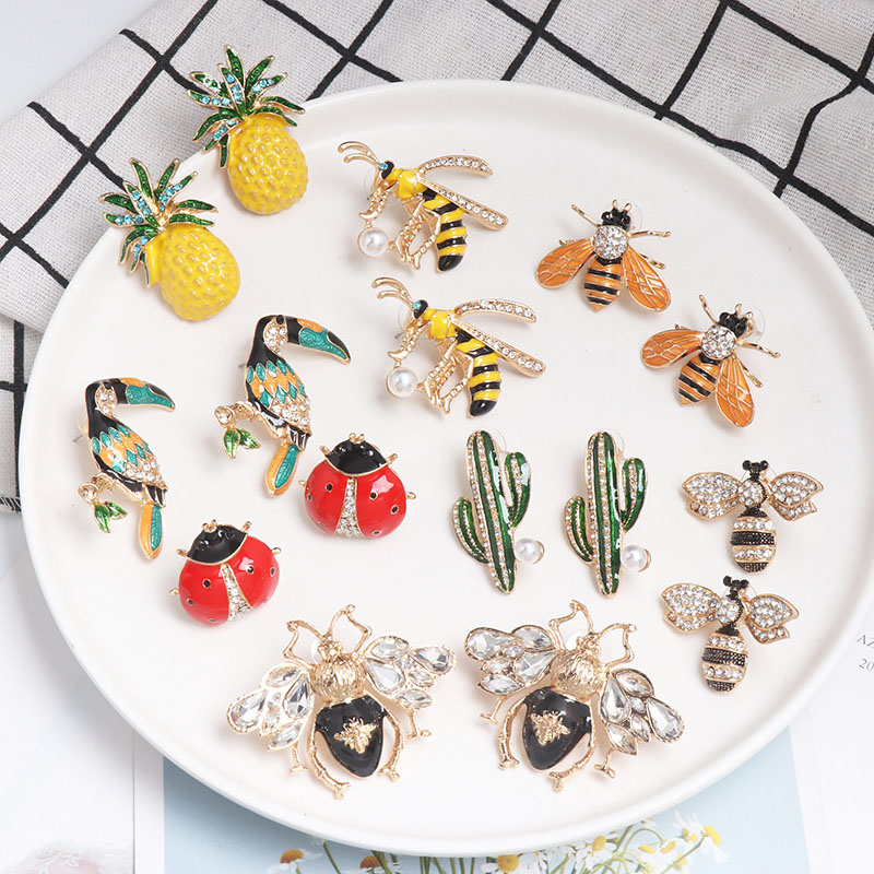 Insect Earrings Creative Earrings Ladybug Honey Cactus Earrings Supplier