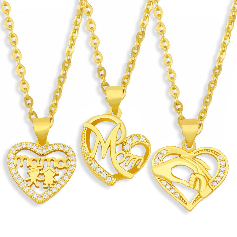 Wholesale Jewelry Love Pendant Necklace For Mother's Day