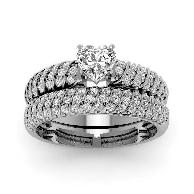 Alloy Rhinestones Fashion Wedding Gold Plated Rings Distributor